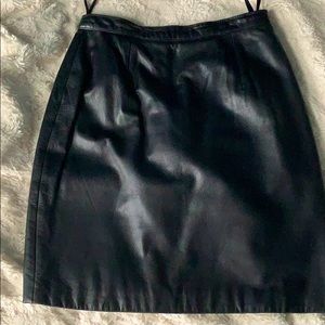 Vintage Tannery West Leather Mini Skirt US 0